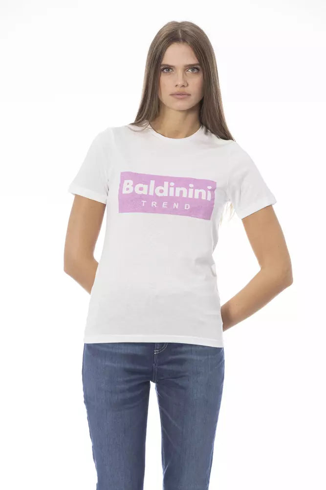 Baldinini Trend White Cotton Women T-Shirt