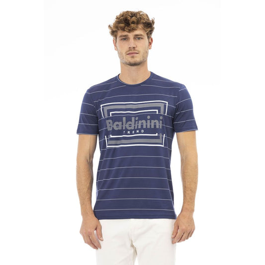 Baldinini Trend Blue Cotton Men T-Shirt