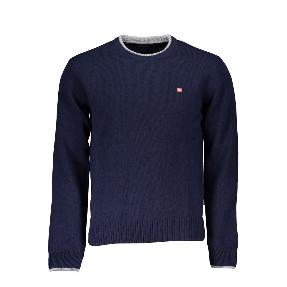 Napapijri Blue Fabric Men Sweater