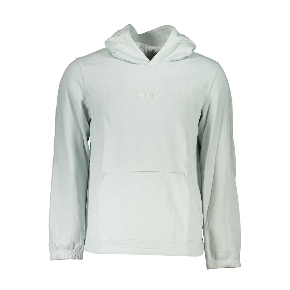 Calvin Klein Chic Green Hooded Cotton Blend Sweatshirt