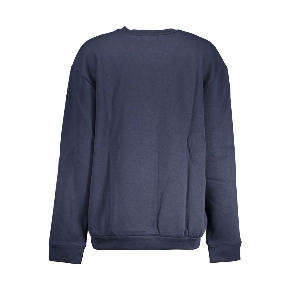 Cavalli Class Elegant Blue Fleece Crew Neck Sweatshirt