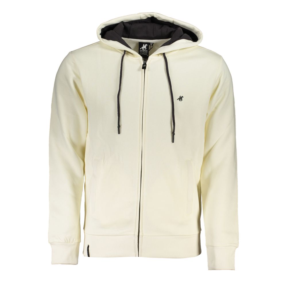 U.S. Grand Polo Elite White Hooded Sweatshirt