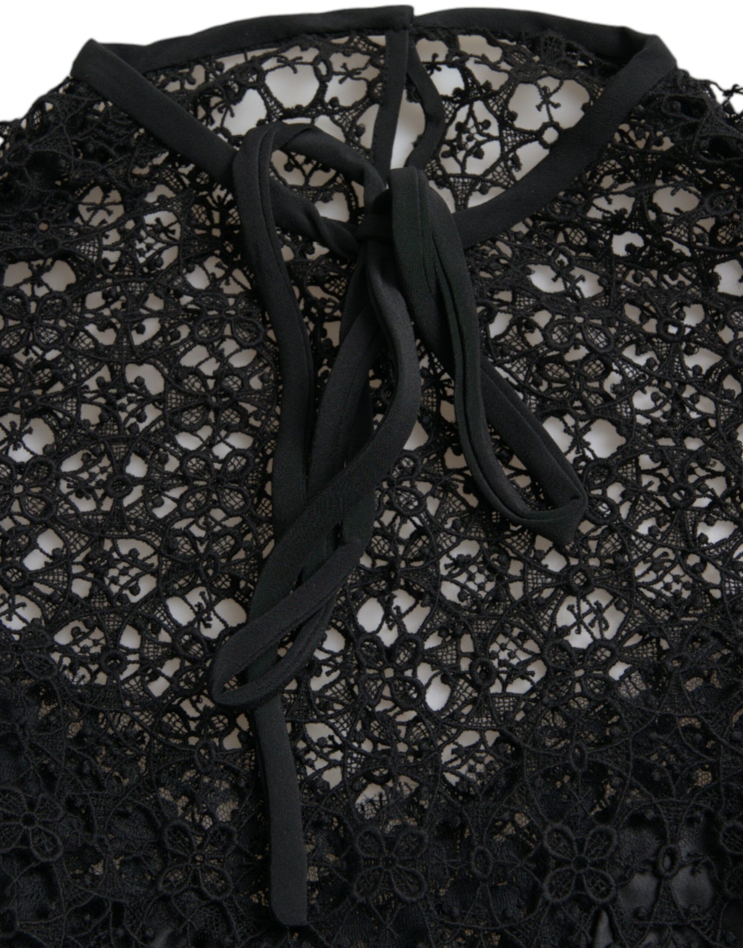 Dolce & Gabbana Elegant Floral Lace Blouse Top