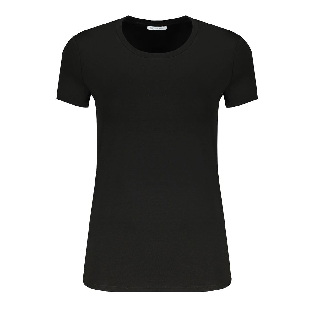 Patrizia Pepe Black Elastane Tops & T-Shirt