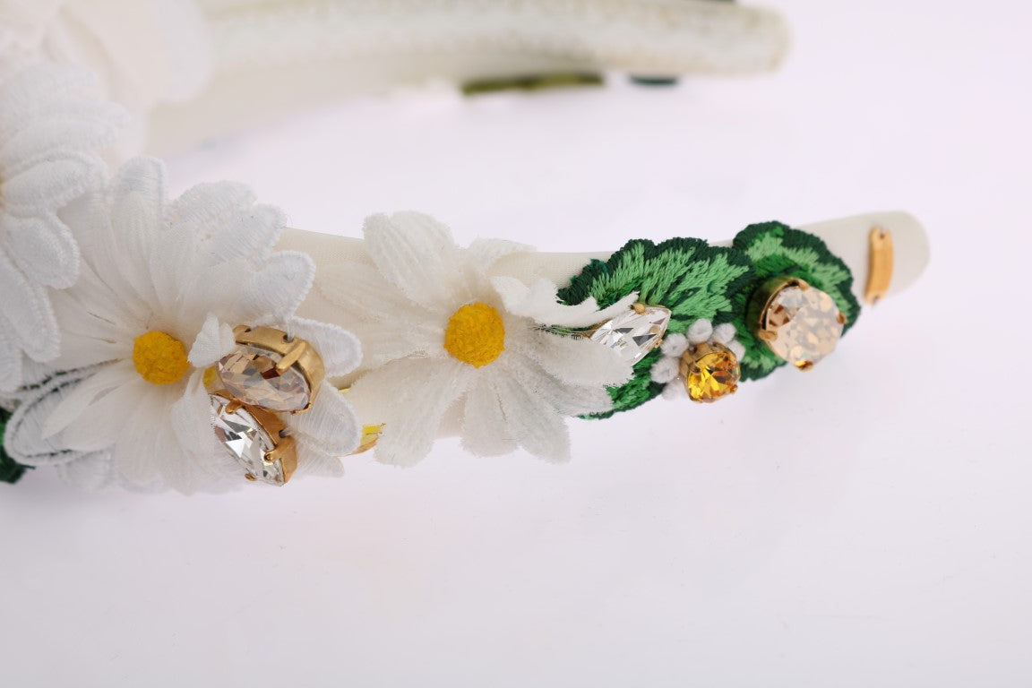 Dolce & Gabbana Sunflower Crystal Embellished Headband