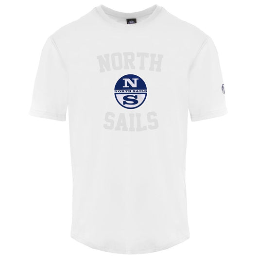 North Sails White Cotton Men T-Shirt