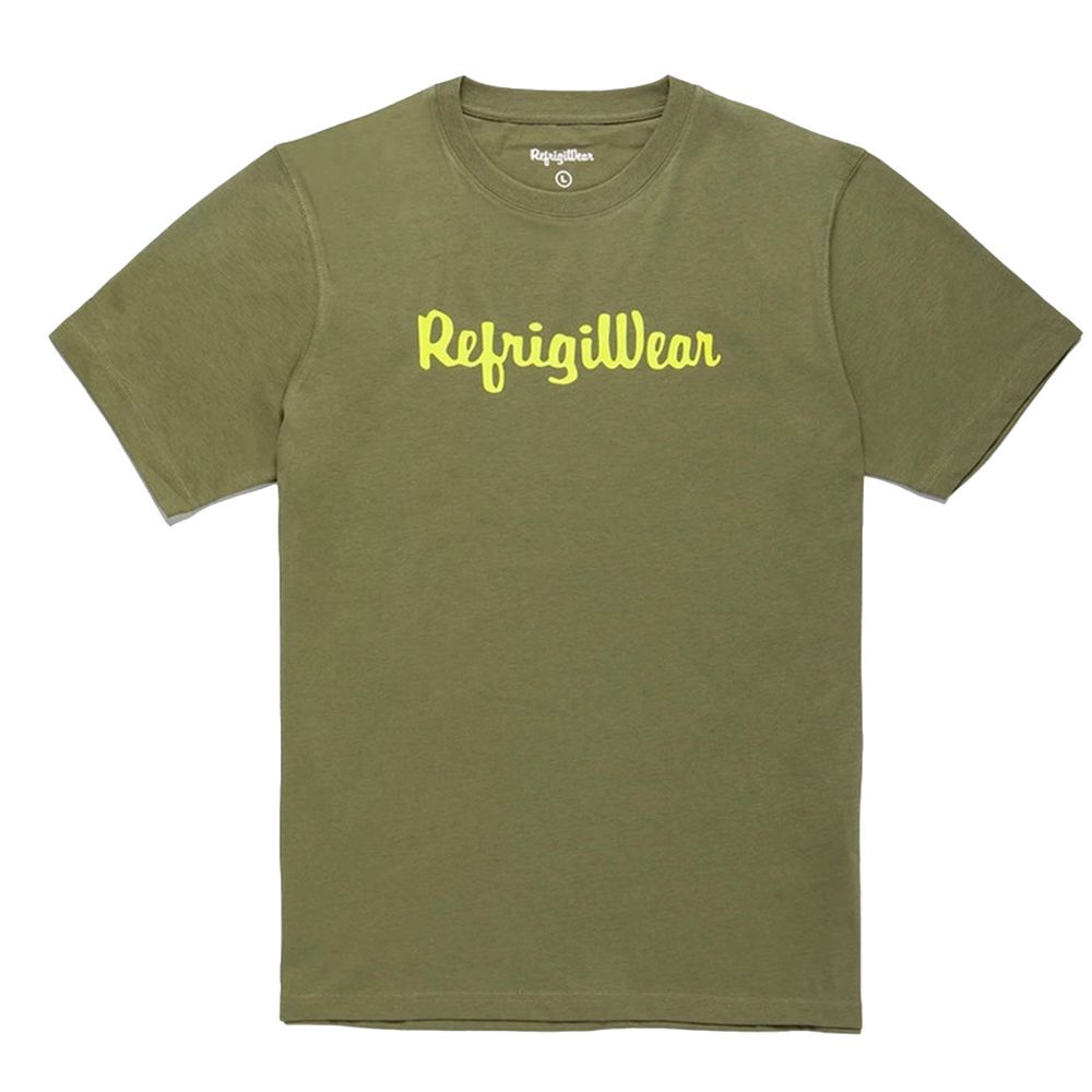 Refrigiwear Army Cotton Tee with Contrast Logo