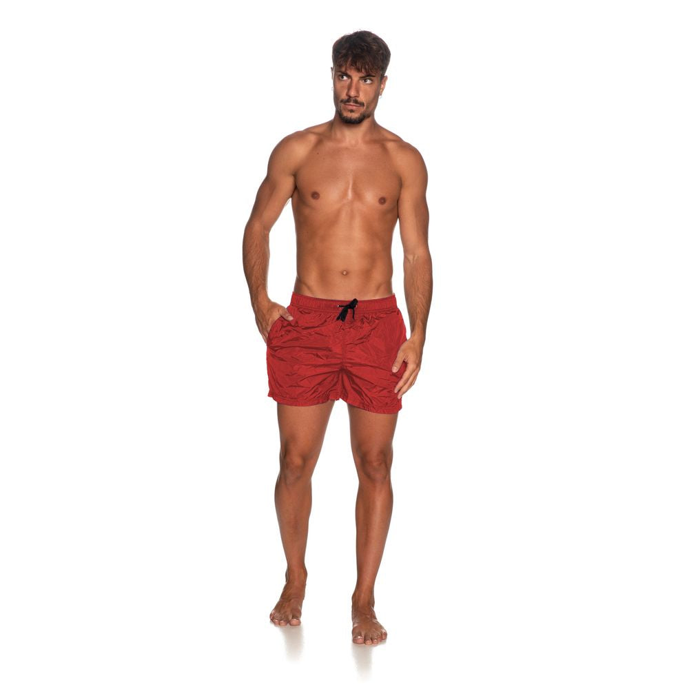 Refrigiwear Red Nylon Men's Swimsuit