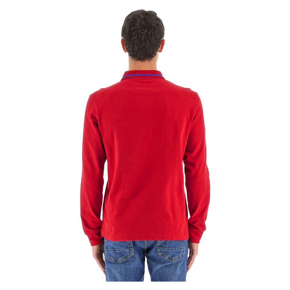 La Martina Red Cotton Polo Shirt