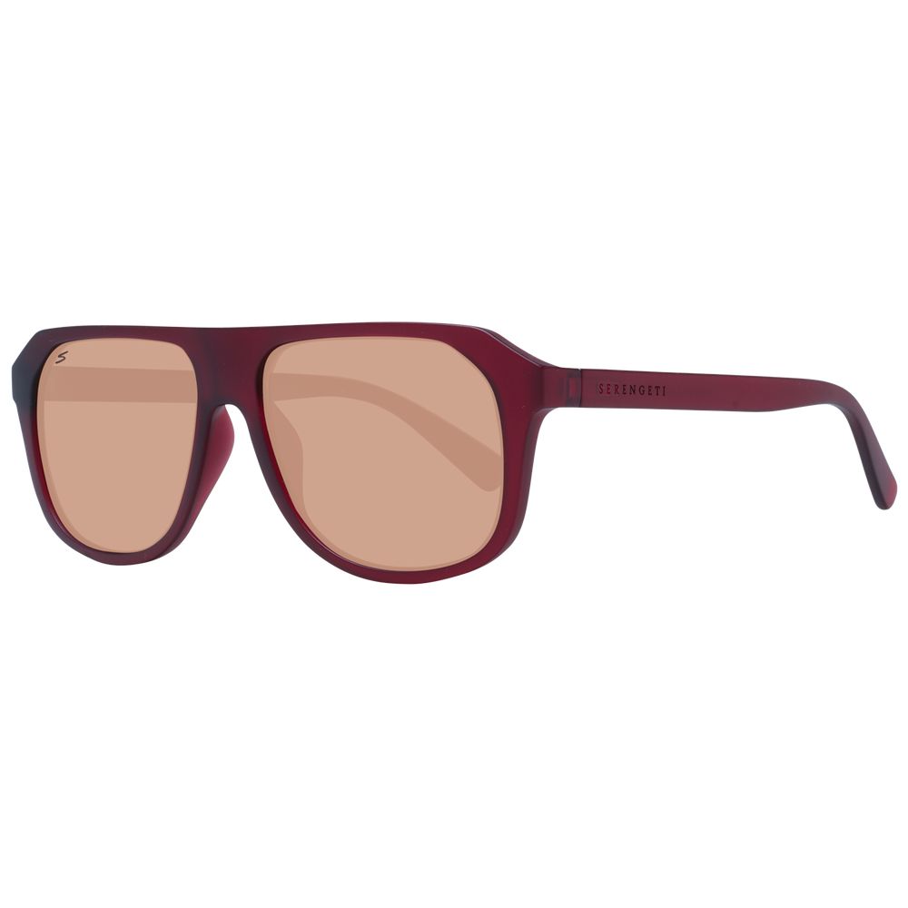 Serengeti Burgundy Men Sunglasses