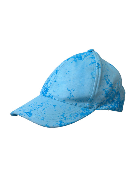 Dolce & Gabbana Light Blue Color Splash Baseball Hat Men