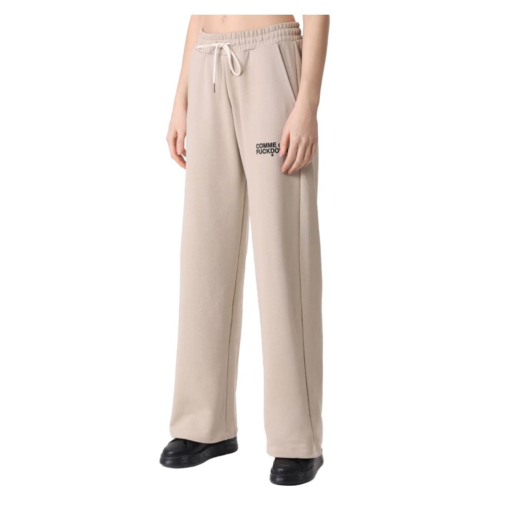 Comme Des Fuckdown Beige Cotton Jeans & Pant