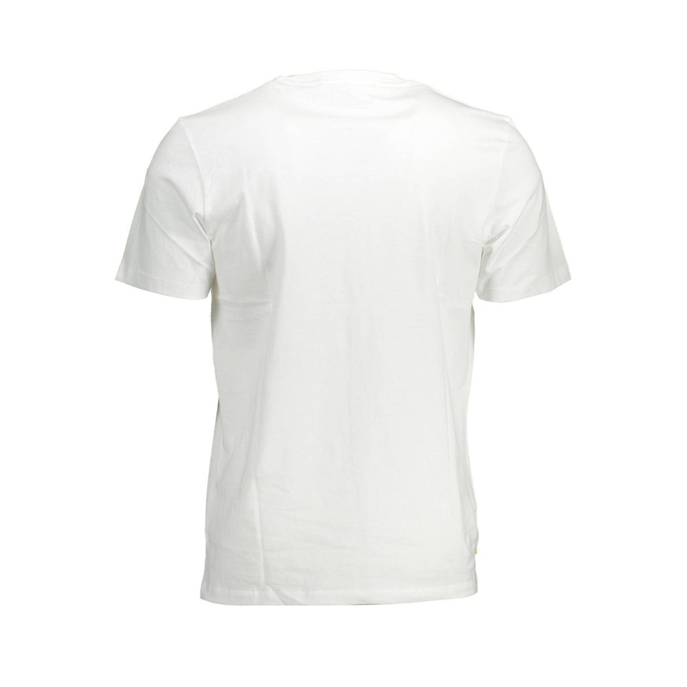 Timberland White Cotton Men T-Shirt