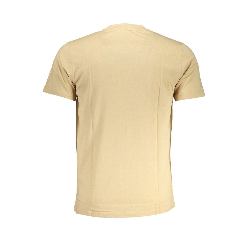 Cavalli Class Beige Cotton T-Shirt