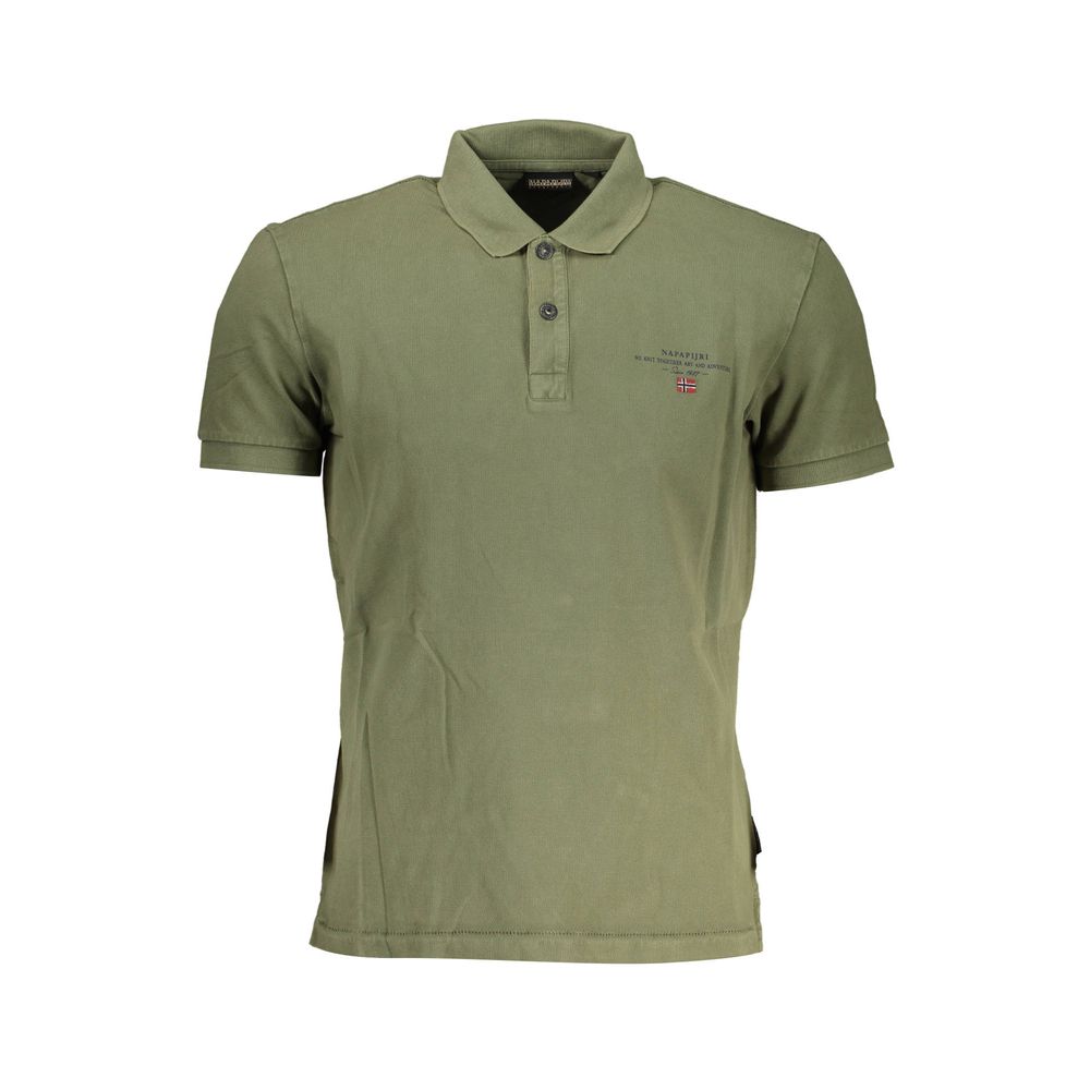 Napapijri Green Cotton Men Polo