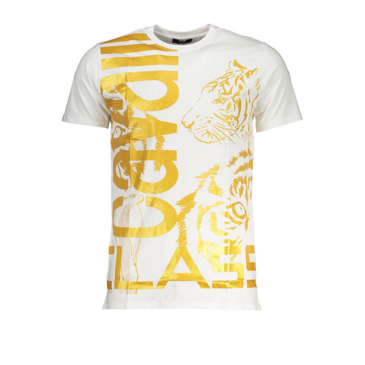 Cavalli Class White Cotton T-Shirt