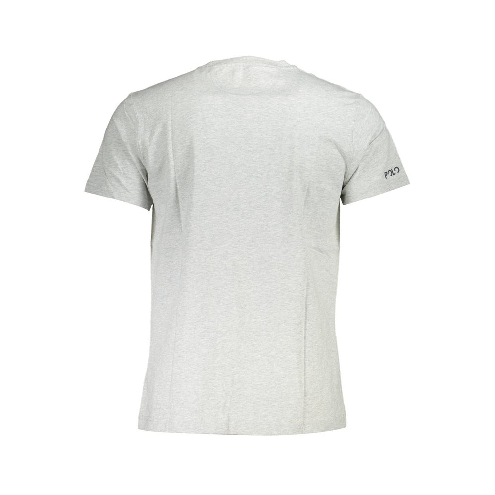 La Martina Gray Cotton Men T-Shirt