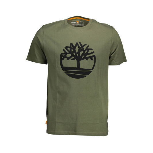 Timberland Green Cotton Men T-Shirt