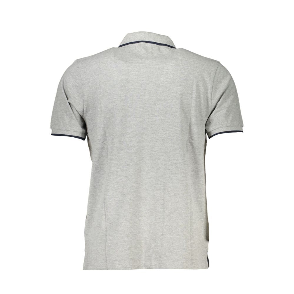 North Sails Gray Cotton Polo Shirt