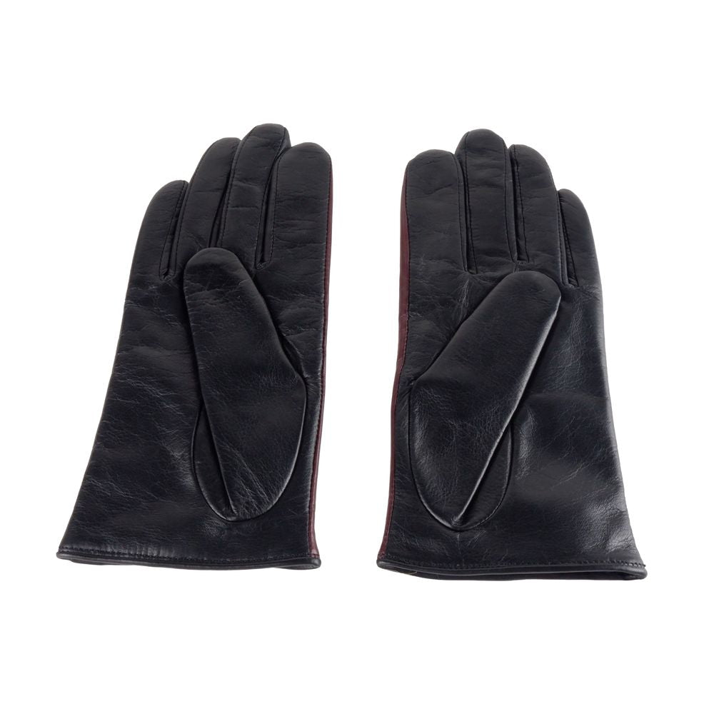 Cavalli Class Elegant Lambskin Leather Gloves