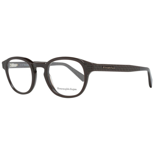 Ermenegildo Zegna Brown Men Optical Frames