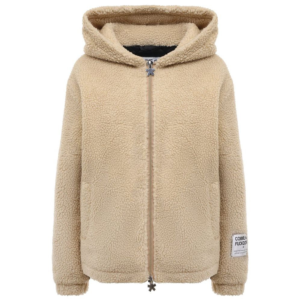 Comme Des Fuckdown Beige Polyester Jackets & Coat