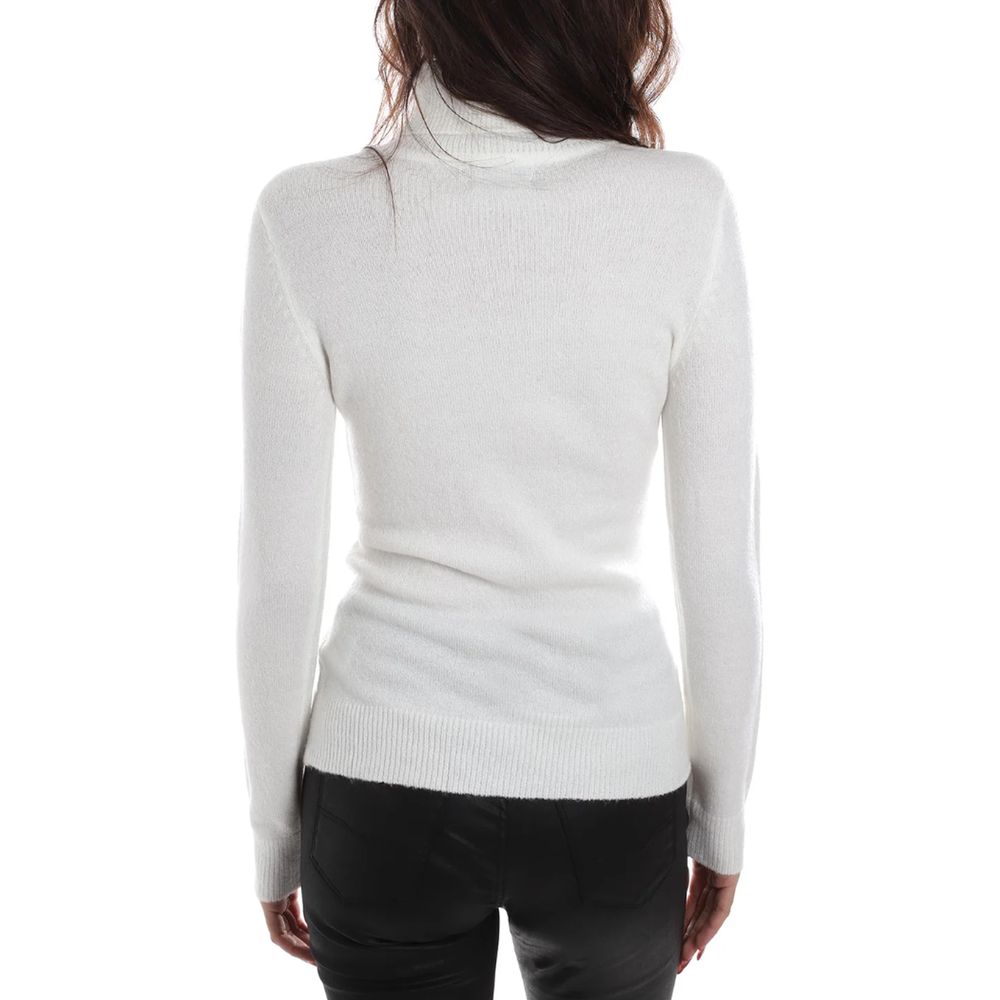 Yes Zee White Viscose Sweater