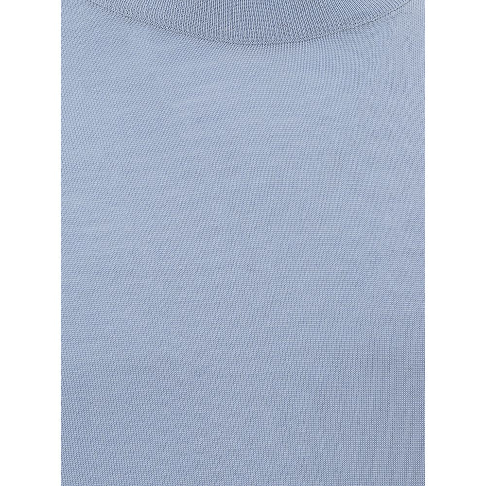 Brioni Light Blue Wool Sweater