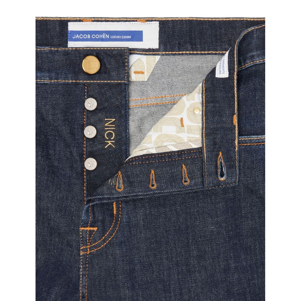 Jacob Cohen Blue Cotton Jeans & Pant