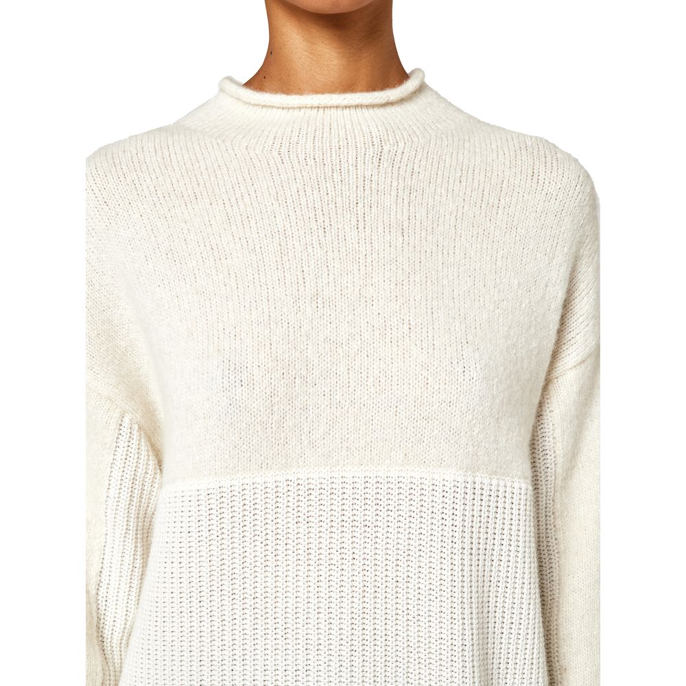 Alpha Studio White Wool Riciclata Sweater