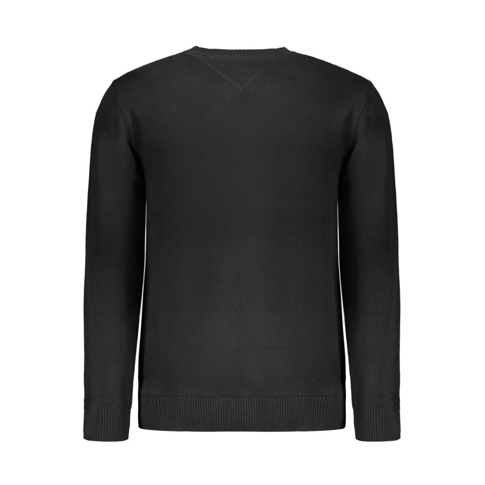 Tommy Hilfiger Black Cotton Men Sweater