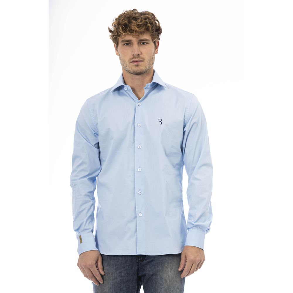 Billionaire Italian Couture Light Blue Cotton Shirt