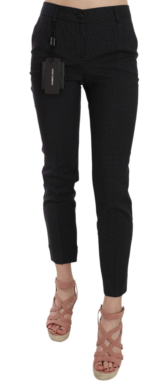 Dolce & Gabbana Elegant Black Virgin Wool Trousers